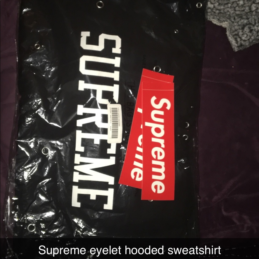 Supreme eyelet hoodie